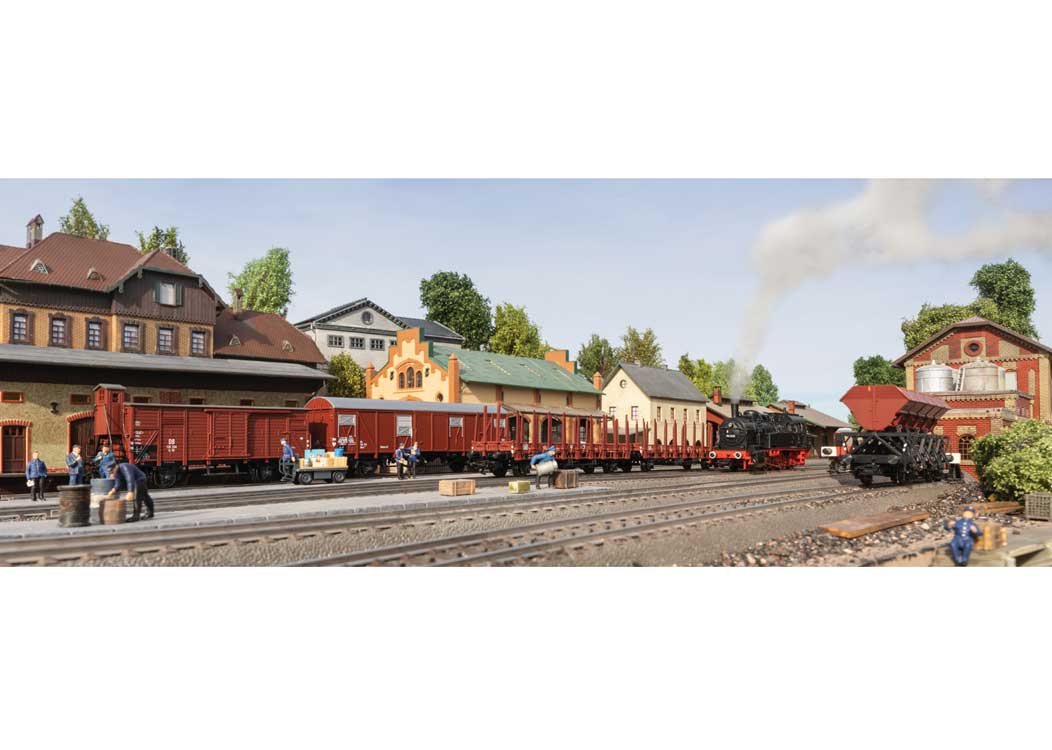Type G 10 Boxcar w/Brakeman's Cab - 3-Rail - Ready to Run -- German Federal Railroad DB (Era III 1958, Boxcar Red)-2