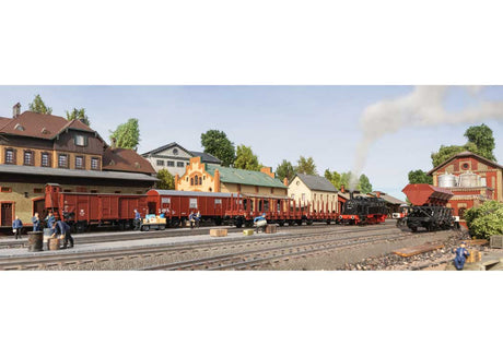Type G 10 Boxcar w/Brakeman's Cab - 3-Rail - Ready to Run -- German Federal Railroad DB (Era III 1958, Boxcar Red)-2