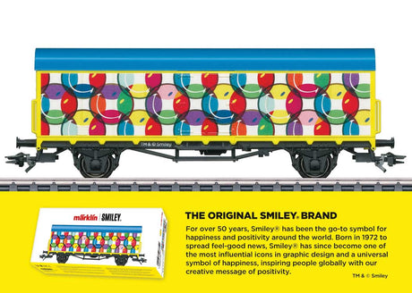 2-Axle Boxcar w/Smooth Sides - 3-Rail - Ready to Run -- 2024 Smiley(R) Graphics-1