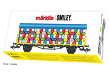 2-Axle Boxcar w/Smooth Sides - 3-Rail - Ready to Run -- 2024 Smiley(R) Graphics-2