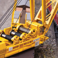 Type 100 Crane & Type 817 Boom Tender - 3-Rail w/Digital & Sound - Ready to Ru -- German Railroad DB AG (Era V 1997, yellow, black)