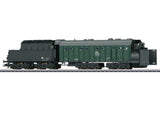 Henschel Steam-Powered Rotary Snowplow w/Smoke - 3-Rail - Ready to Run -- German State Railroad DR (Era IV 1972, green, black, gray)-2