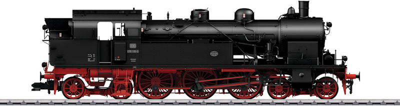 Class 078 4-6-4T - Sound, Smoke and DCC -- German Federal Railroad DB 078 195-5 (Era IV 1969, black, red)