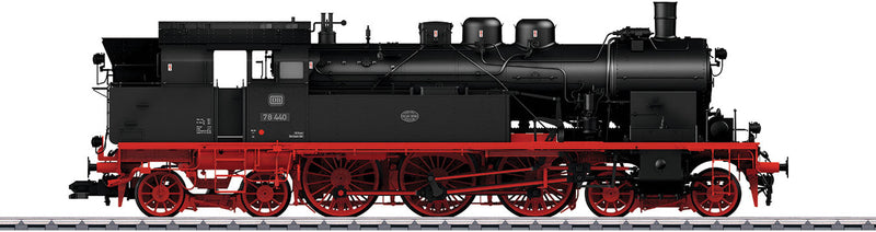 Class 78 4-6-4T - Sound, Smoke and DCC -- German Federal Railroad DB 78 440 (Era IV 1963, black, red)