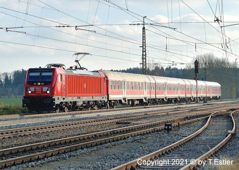 Class 147 Bombardier TRAXX AC 3 Electric - Sound & DCC -- German Railroad DB AG 147 009-5 (Era VI 2016, red, gray)