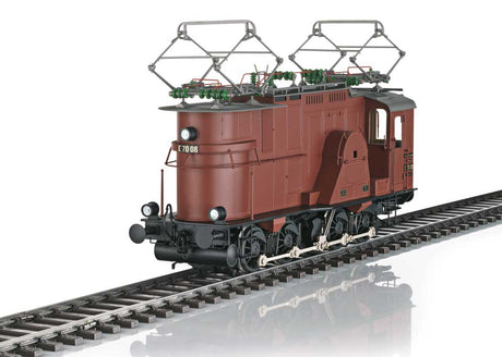Class E 70 08 Electric - Sound and DCC -- German State Railroad DR (Era II, brown, gray, black)-1