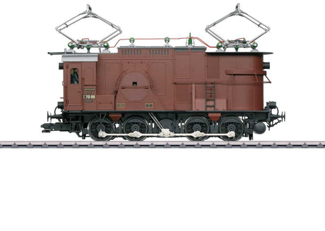 Class E 70 08 Electric - Sound and DCC -- German State Railroad DR (Era II, brown, gray, black)-2