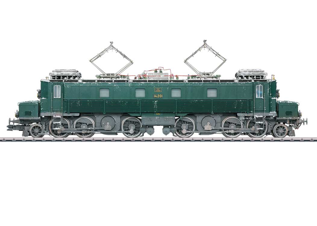 Class Ce 6/8 I Electric - Sound and DCC -- Swiss Federal Railways SBB #14201 (Era III 1950s, fir green, gray, "snow")-1
