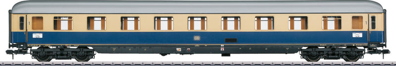 Type Av4um-62 1st Class Compartment Car - Ready to Run -- German Federal Railroad DB #2 (Era III Rheingold 1962, blue, ivory, silver)