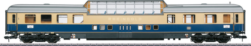 Type AD4um-62 Vista Dome - Ready to Run -- German Federal Railroad DB (Era III Rheingold 1962, blue, ivory, silver)