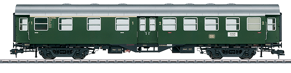 Type AB4yge 1st/2nd Class w/Digital Light - Ready to Run -- German Federal Railroad DB Umbauwagen/Rebuild (Era III, green)