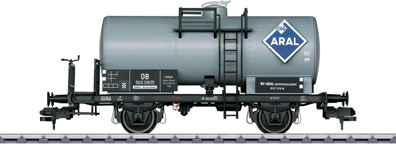 2-Axle Tank Car - Ready to Run -- Aral 503 316 P (Era IVa, gray, blue)