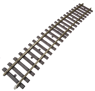 Curved Track -- 22.5 Degrees 2,461mm 96-7/8" Radius-1