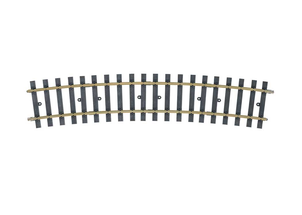 Curved Track -- 15 Degrees 1,550mm 61" Radius