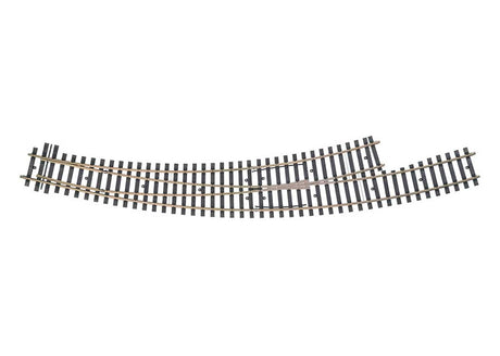 Left Curved Turnout -- 1,394mm / 1,550mm (54-7/8" / 61") Radius