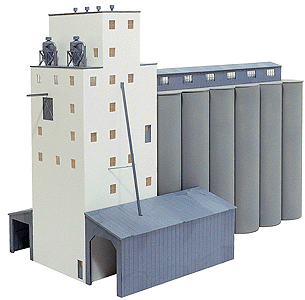 Grain Storage Silos -- 18-1/8 x 9-13/16 x 13-3/14"