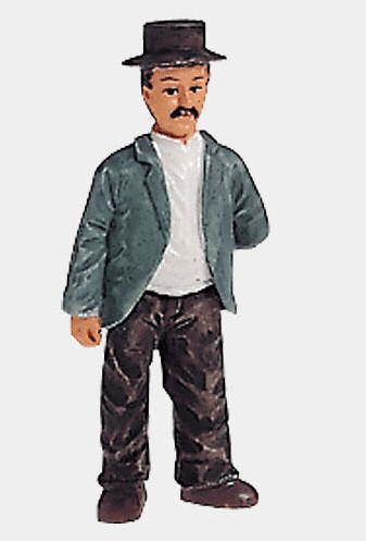 Traveler in Suit