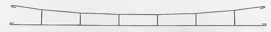 Marklin HO Catenary -- Catenary Wire   Length: 9-15/16"  (For C Track)  Pkg(5)