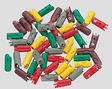New Style Plugs pkg(10) -- Brown