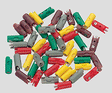 New Style Plugs pkg(10) -- Orange