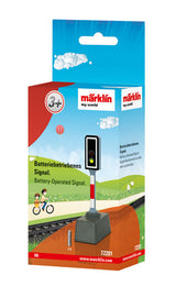 Battery-Powered LED Block Signal - My World -- 4-3/4"  12cm Tall-2