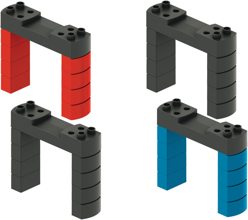 Elevated Railroad Bridge Building Block Set - My World -- Kit - Compatible with Several Brands of Plastic Building Blocks-2