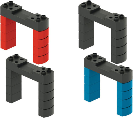 Elevated Railroad Bridge Building Block Set - My World -- Kit - Compatible with Several Brands of Plastic Building Blocks-2