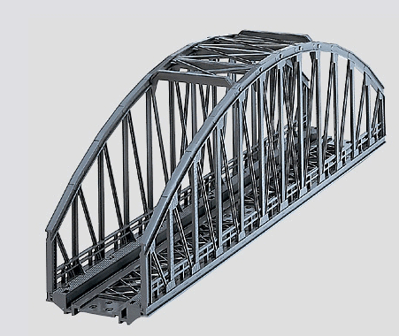 Arched Bridge for K-/M-Track -- Length: 14-3/16"  36cm