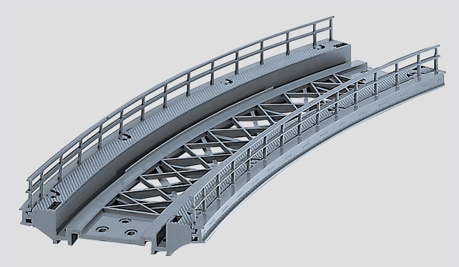 Bridge Ramp - Radius 14-3/16"  360mm -- Fits K or M Track