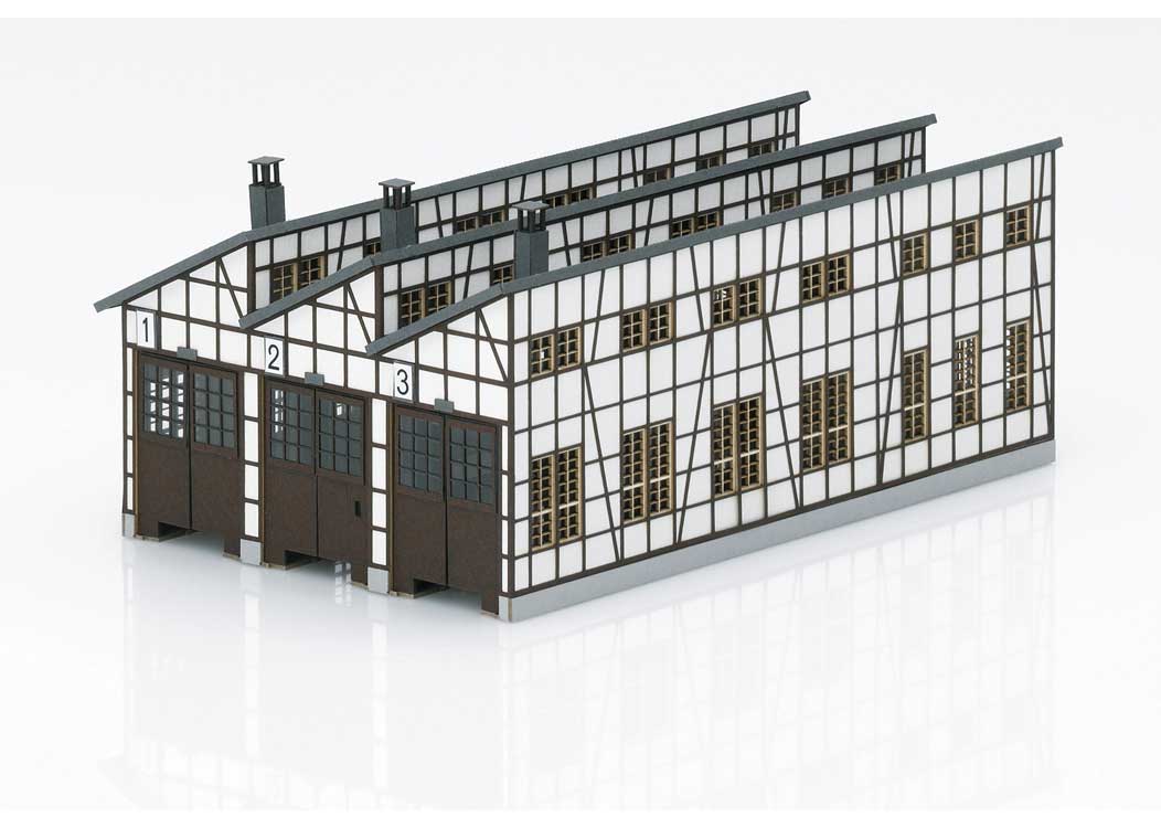 Rottweil Locomotive Shed -- Laser-Cut Kit - 12-1/8 x 9-3/16 x 4-5/8"  30.8 x 23.3 x 11.8cm-2