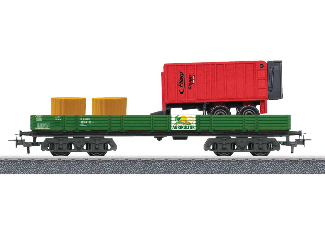 These Worlds Freight 12-Car Set - 3-Rail - Ready to Run - Start-Up -- 4 Each of Gondolas w/Different Loads-2