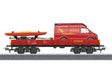 These Worlds Freight 12-Car Set - 3-Rail - Ready to Run - Start-Up -- 4 Each of Gondolas w/Different Loads-3