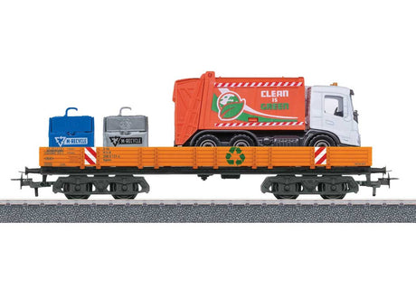 These Worlds Freight 12-Car Set - 3-Rail - Ready to Run - Start-Up -- 4 Each of Gondolas w/Different Loads-4