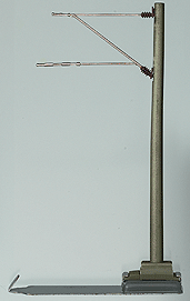 Marklin HO Catenary -- Concrete Mast  Height: 3-15/16"  Pkg(5)