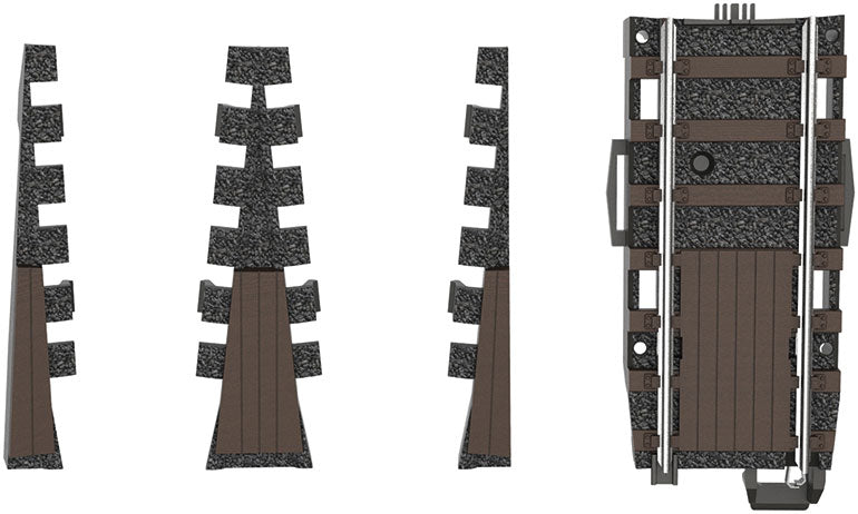 Turntable Expansion Set -- Use with 441-74861, Package Adds 3 Tracks