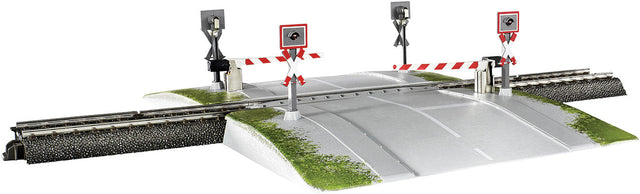 Fully Automatic One-Piece Railroad Grade Crossing - 3-Rail - Start-Up
