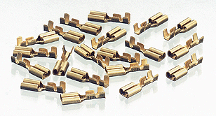 Marklin Flat Spade Connectors - 1/8"  32mm -- For C-Track pkg(20)