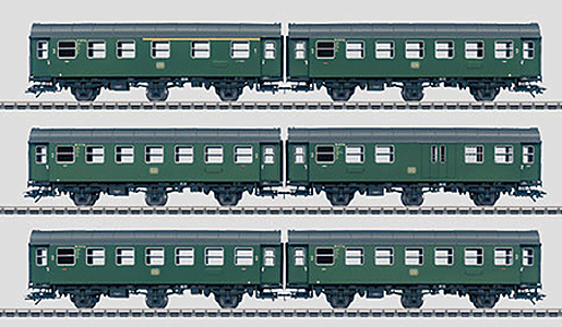 Rebuild Cars Display w/12 Pairs of Cars -- DB German Federal Railroad