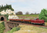 Era VI Construction Train-Only Set - Standard DC -- Westerwald Railroad Enthusiasts EFW Class 212 Diesel, 4 Dump Cars-2