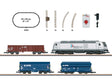 Modern Freight Service Starter Set - Standard DC -- Class 285 Diesel, 3 Cars, Track Oval, Power Pack-1