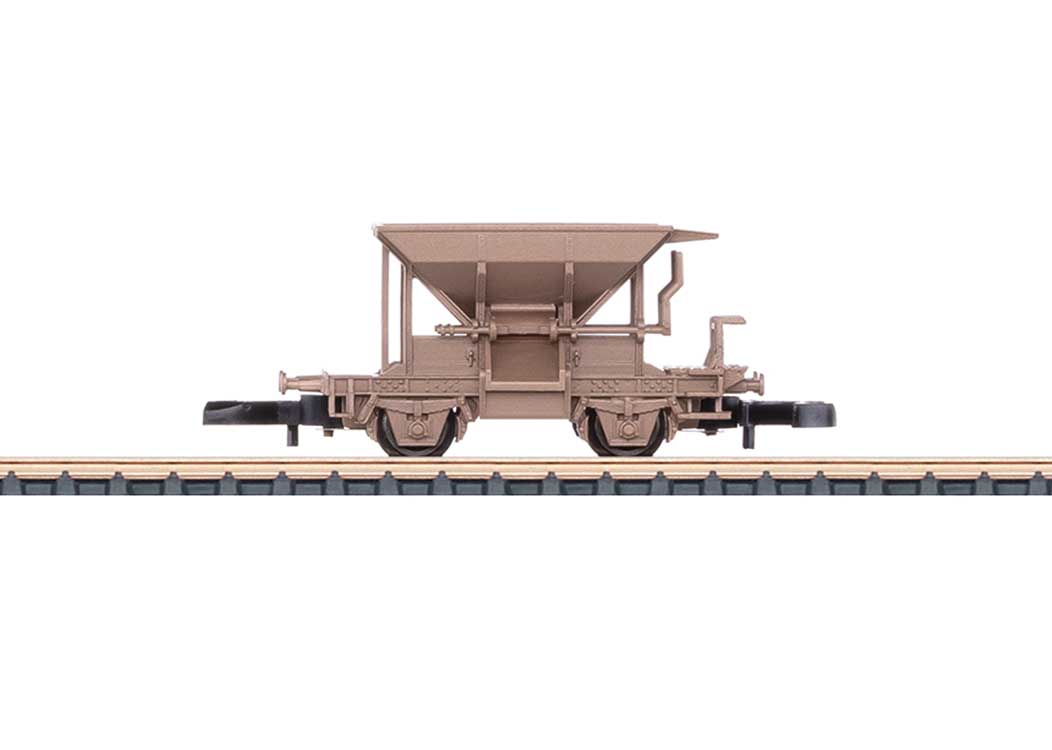 Talbot Self-Unloading Ballast Hopper - Ready to Run -- Cast Bronze, Unpainted-2