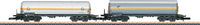 4-Axle Pressurized Gas Tank Car 6-Pack - Ready to Run -- 3 Each EVA & VTG (Era V, gray, orange & white, orange)
