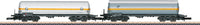 4-Axle Pressurized Gas Tank Car 6-Pack - Ready to Run -- 3 Each EVA & VTG (Era V, gray, orange & white, orange)