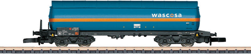 4-Axle Pressurized Gas Tank Car 3-Pack - Ready to Run -- Wascosa (Era VI, blue, orange)-1