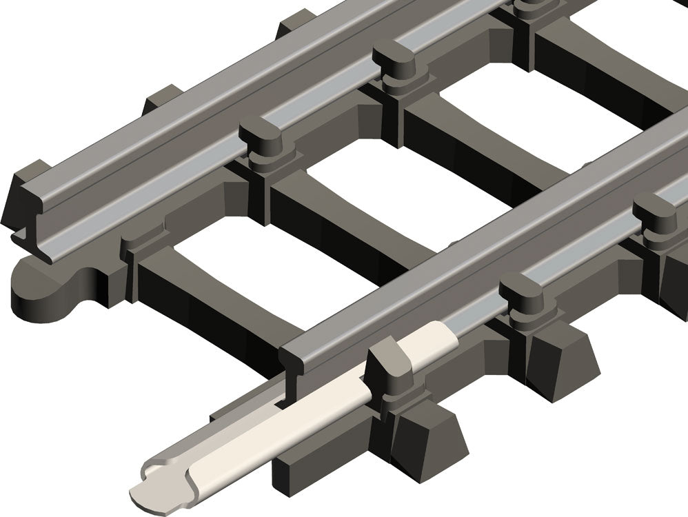 Code 55 Straight Track w/Concrete Ties -- 8-5/16"  22cm-4
