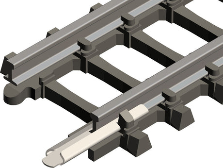 Code 55 Straight Track w/Concrete Ties -- 8-5/16"  22cm-4