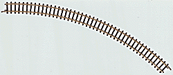 Curved Track -- 8-11/16"  22cm Radius 45 Degree