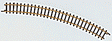 Curved Track -- 8-11/16"  22cm Radius, 30-Degree