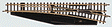 Turnout -- Straight, Right, Remote - 4-3/8"  11cm
