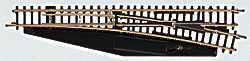 Turnout -- Straight, Right, Remote - 4-3/8"  11cm